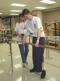 prosthetics patients in rehab