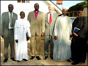Ambassador Browning poses with religious leaders
