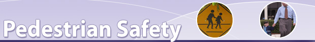 paadestrain safety banner