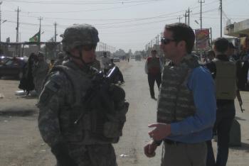 Visiting Troops in Iraq