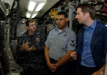 On the USS Albany (SSN 753)