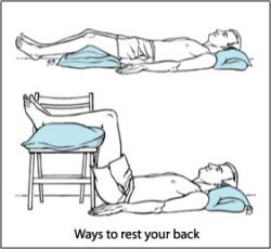 Ways to rest your back