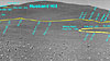 Spirit simulated 3-D traverse map: sol 502