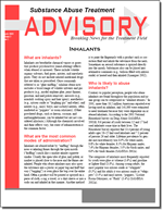 Substance Abuse Treatment Advisory, Volume 3, Issue 1: Inhalants