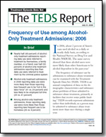 Front Cover of Frequency of Use Among Alcohol-Only Treatment Admissions: 2006 - Click Here to Read Online
