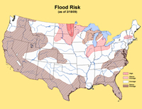 Flood Risk map.