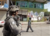 Staff Sgt. Michael Cruz patrols with Afghan National Security Forces.