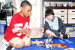 Children at Fort Meade's School age services enjoyed a weeklong Robotics class July 20 through 24.