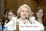 Date: 05/13/2009 Description: Ambassador-at-Large Melanne Verveer testifies before a Senate Subcommittee on May 13, 2009. State Dept Photo