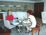 Date: 06/15/2009 Description: Ambassador Melanne Verveer sits for a press interview with Nagehan Alci from AKSAM daily during her recent travel to Turkey June 1-5, 2009.
Photo by Karen Morrissey © State Dept Image