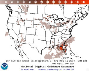 Sample smoke forecast guidance. 