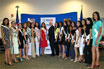 Fotografia: Las 16 candidatas a Miss Nicaragua y la actual Miss Nicaragua Thelma Rodrigue y el Embajador de los Estados Unidos, Robert J. Callahan