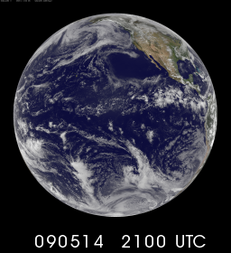 Current GOES West overview image