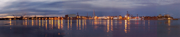 Panoramic View of Portsmouth Naval Shipyard