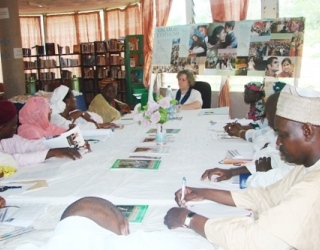Ambassador Garvey engages with Muslim leaders during discussion