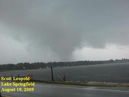 Severe storm passing by Lake Springfield. Photo by Scott Leopold