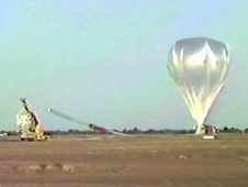 GRIS being readied for launch at Alice Springs, Australia