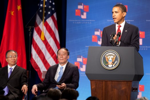 President Barack Obama addresses the opening session of the first U.S.-China Strategic and Economic Dialogue