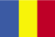 Flag of Romania is three equal vertical bands of blue (hoist side), yellow, and red.