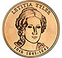 Letitia Tyler Bronze Medal 1 5/16” (X53)