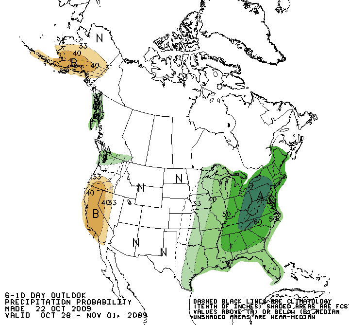 CPC 6 To 10 Day Precipitation Outlook