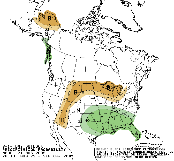 CPC 8 To 14 Day Precipitation Outlook
