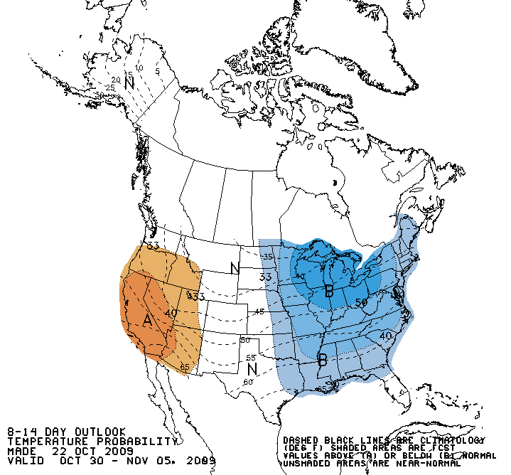 CPC 8 To 14 Day Temperature Outlook