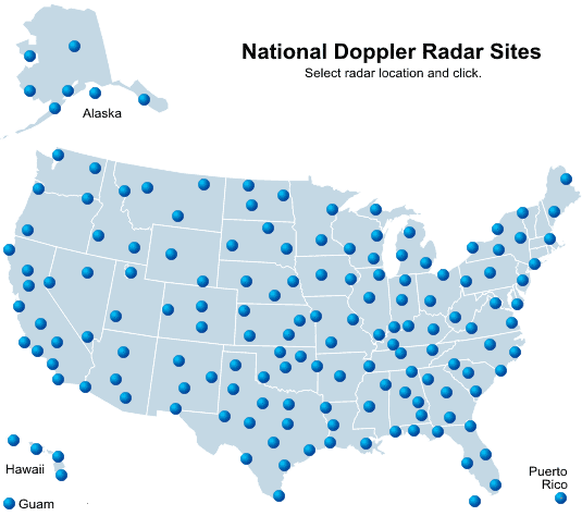 Radar Selection Map