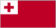 Tonga flag is red with a bold red cross on a white rectangle in the upper hoist-side corner.
