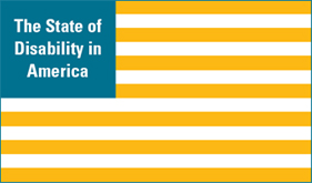 status of disabilities in the U.S. logo