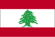 Flag of Lebanon is three horizontal bands consisting of red (top), white (middle, double width), and red (bottom) with a green cedar tree centered in the white band.