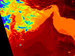 AQUA-MODIS LST image from MODIS Rapid Response