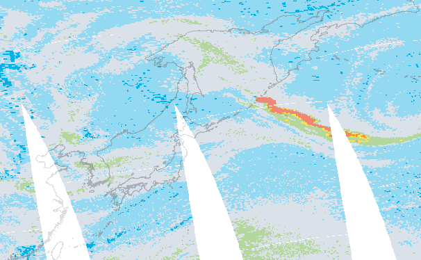 sulfur plume from sarychev peak eruption