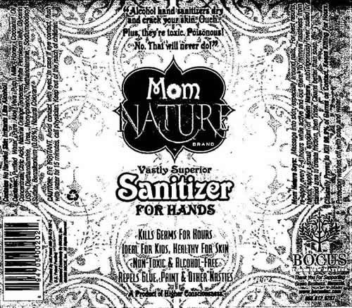 Mom Naturre Brand Vastly Superior Sanitizer for Hands