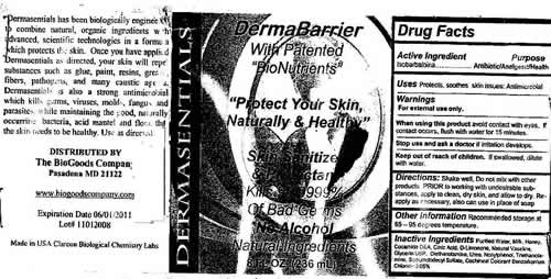 Derma Barrier With Patented BioNutrients