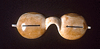 Eskimo snowglasses ivory. Department of the Interior Museum
