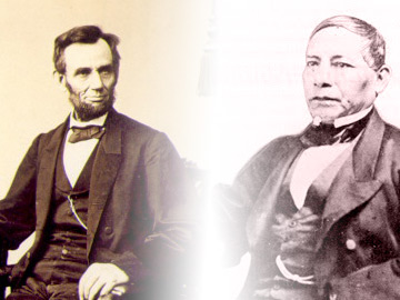 Abraham Lincoln y Benito Juárez