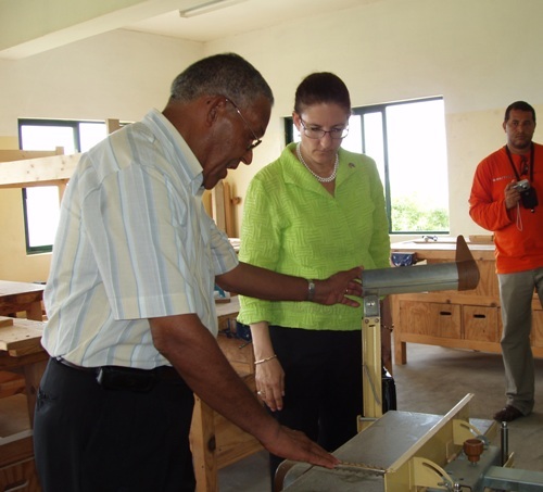 Ambassador Myles visits Ponta Verde Training Center on Fogo Island
