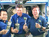 Expedition 19 Crew Toasts With Recycled Water