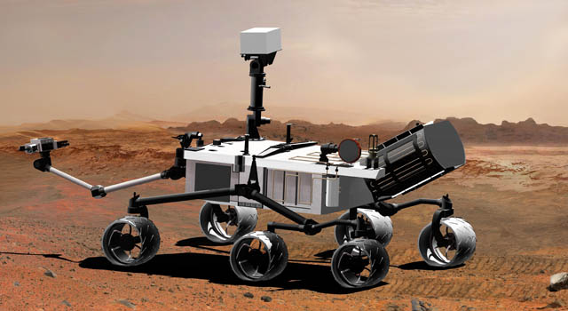 Artist concept of Mars Science Laboratory. Image credit: NASA/JPL-Caltech