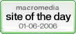 Macromedia Site of the Day 01-06-2006