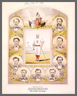 First nine players of the Cincinnati Reds