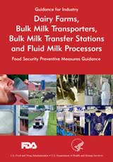 Dairy Farms, Bulk Milk Transporters, Bulk Milk Transfer Stations and Fluid Milk Processors Guidance cover