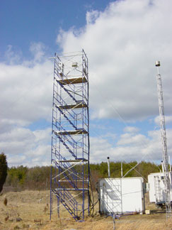 A 10-meter high sampling tower in Beltsville MD