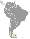 Location of Falkland Islands (Islas Malvinas)