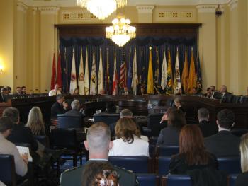 Chairing a veterans subcommittee hearing