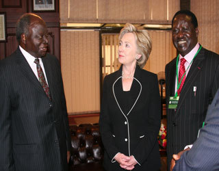 Meeting with President Kibaki and Prime Minister Odinga
