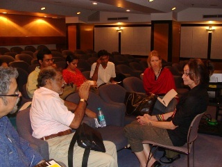 Media and Communication students during Sandra Ruch presentation on Documentary Films