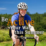 Be Active Your Way this Spring electronic greeting card - woman cycling