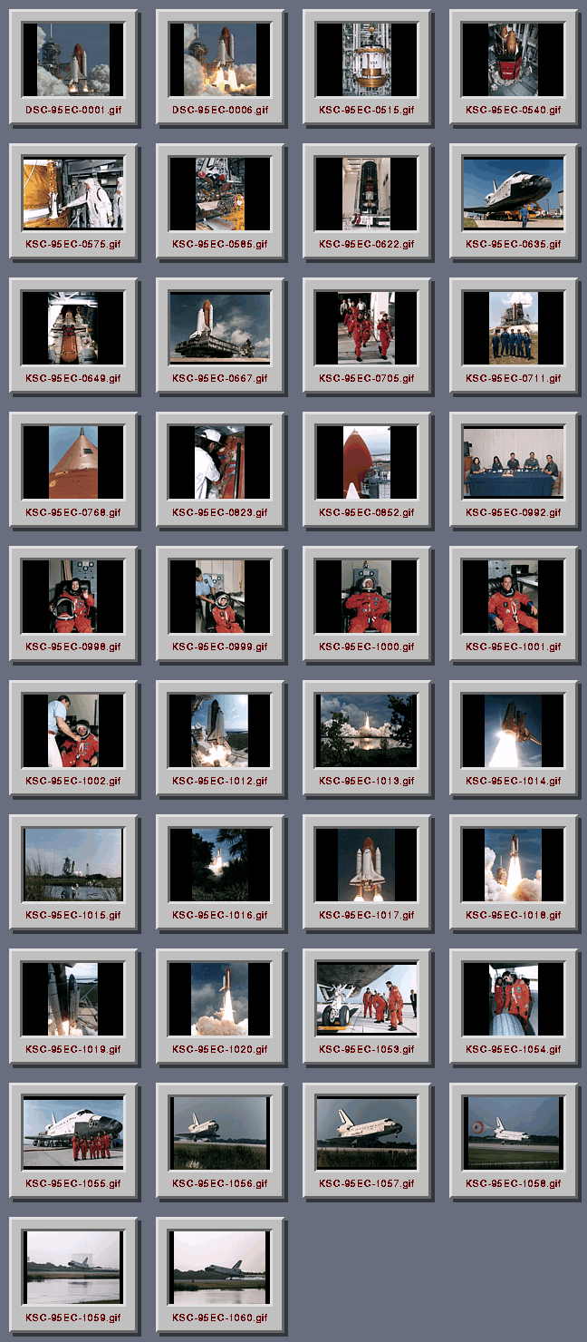 [STS-70 Contact Sheet]